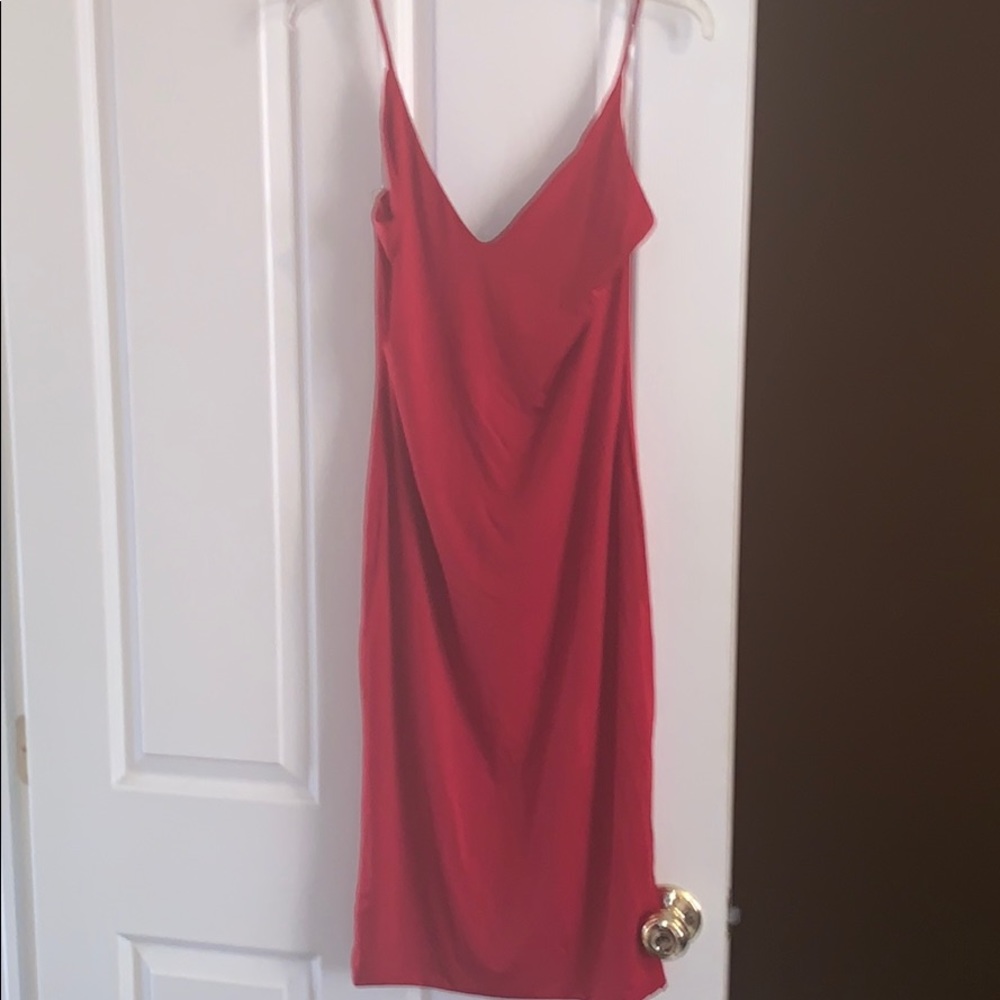 Red bodycon dress